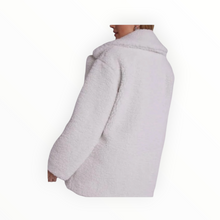 Bella Dahl Oversized Notch Collar Teddy Coat - Winter White