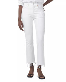 Citizens of Humanity Isola High Rise Cropped Bootcut Jeans - Plaster