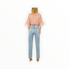 MISA Lindsay Top - Dusty Rose Python
