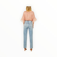 MISA Lindsay Top - Dusty Rose Python