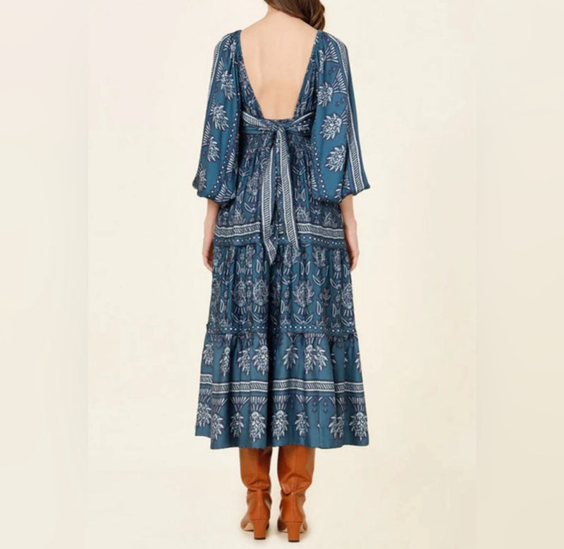 Omika Monica Midi Dress - Siya Aegean