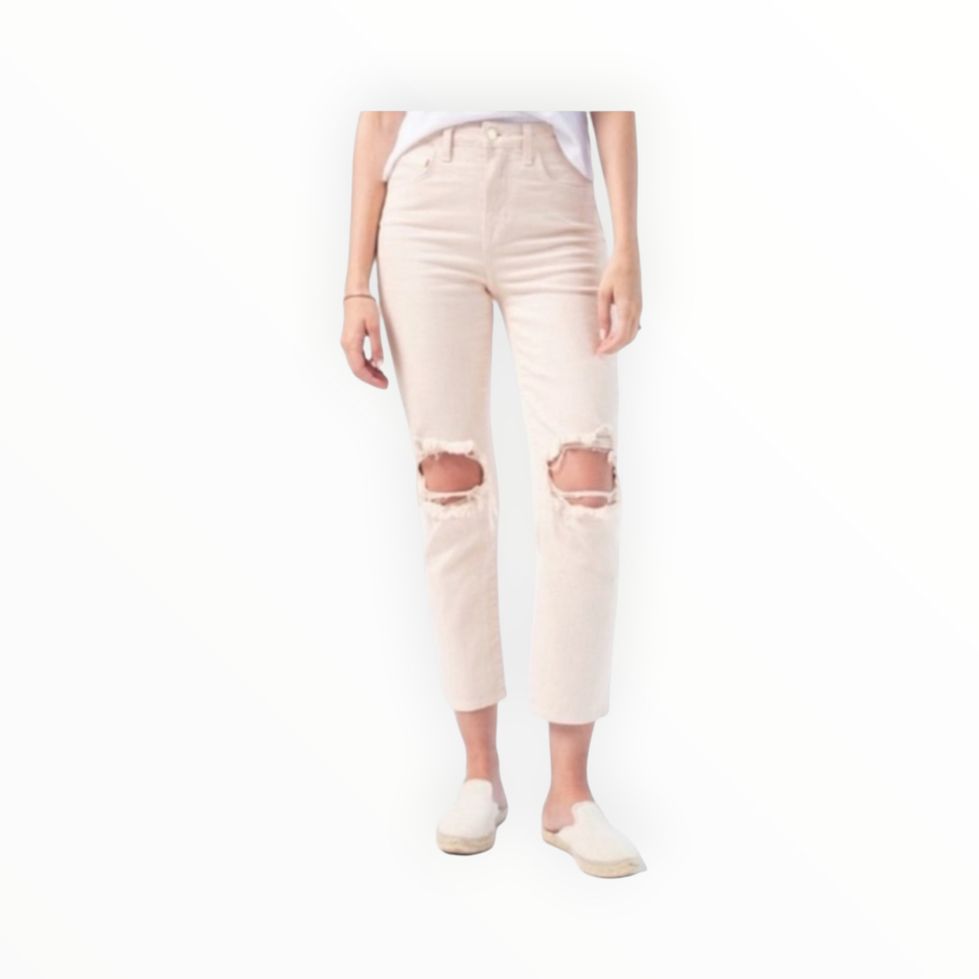L’Agence Audrina High Rise Straight Leg - Quartz