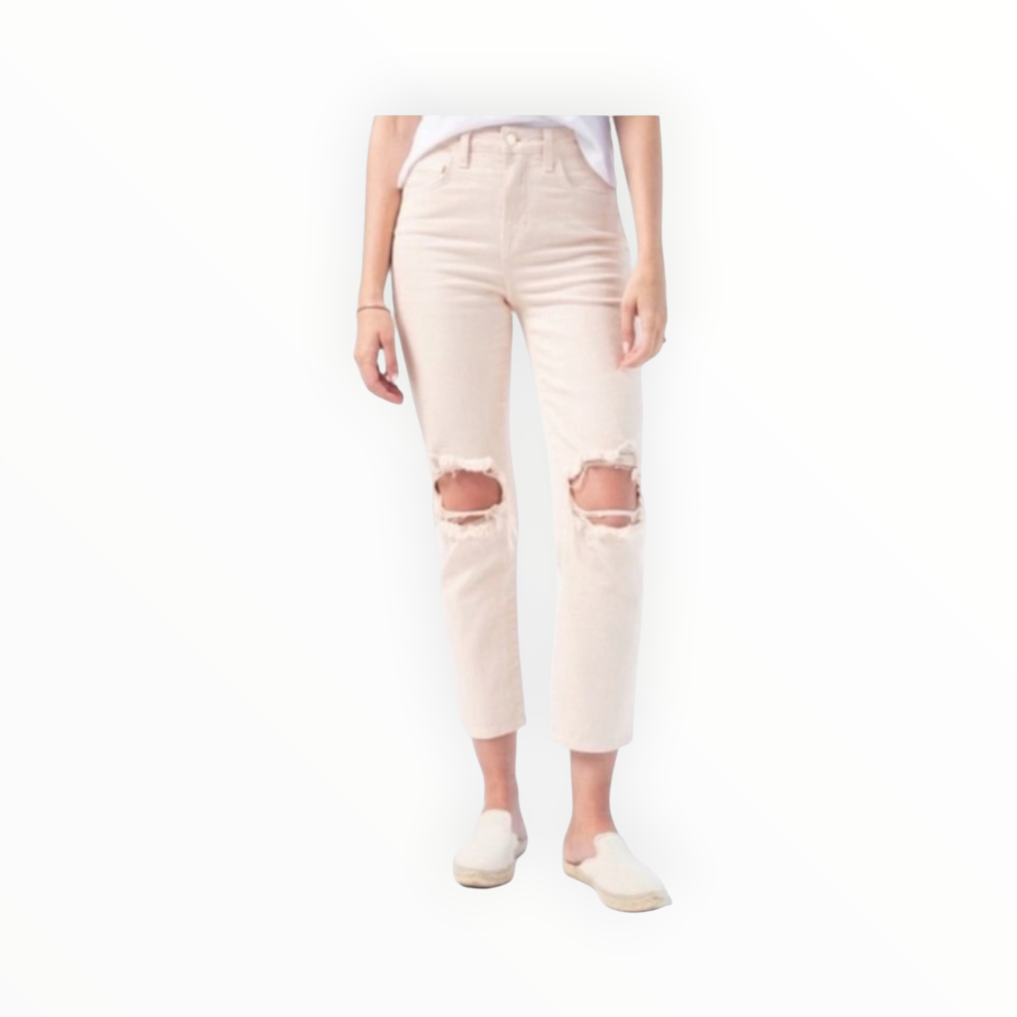 L’Agence Audrina High Rise Straight Leg - Quartz