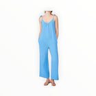 Stateside Gauze Tie Shoulder Jumpsuit - Sail