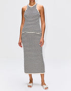 A.L.C. Alexis Striped Knit Skirt - Parchment/Navy