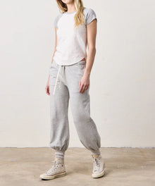 NSF Tommy Slub Jersey Raglan Tee - Ivory/Heather Grey