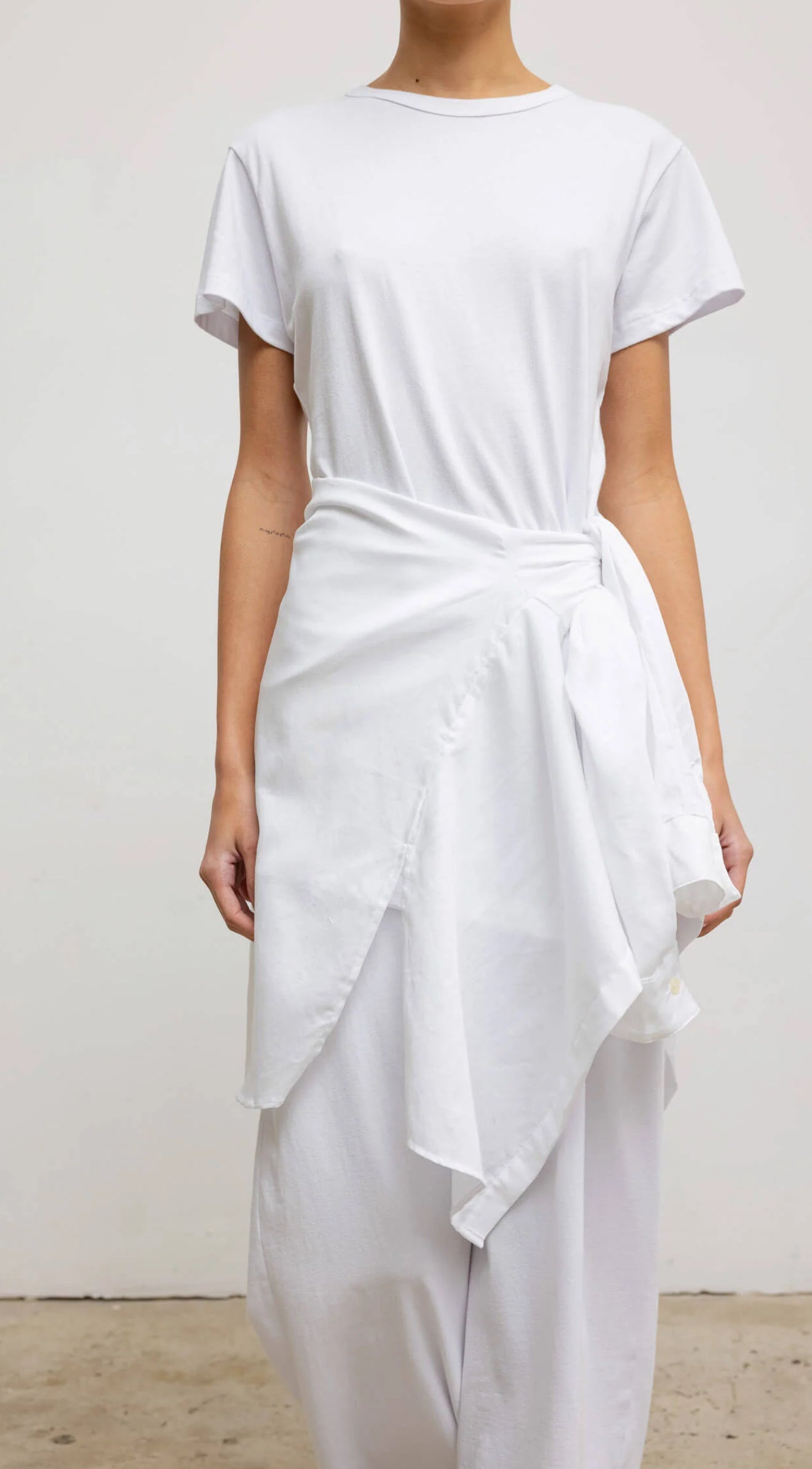 LESET Margo Maxi Dress - White