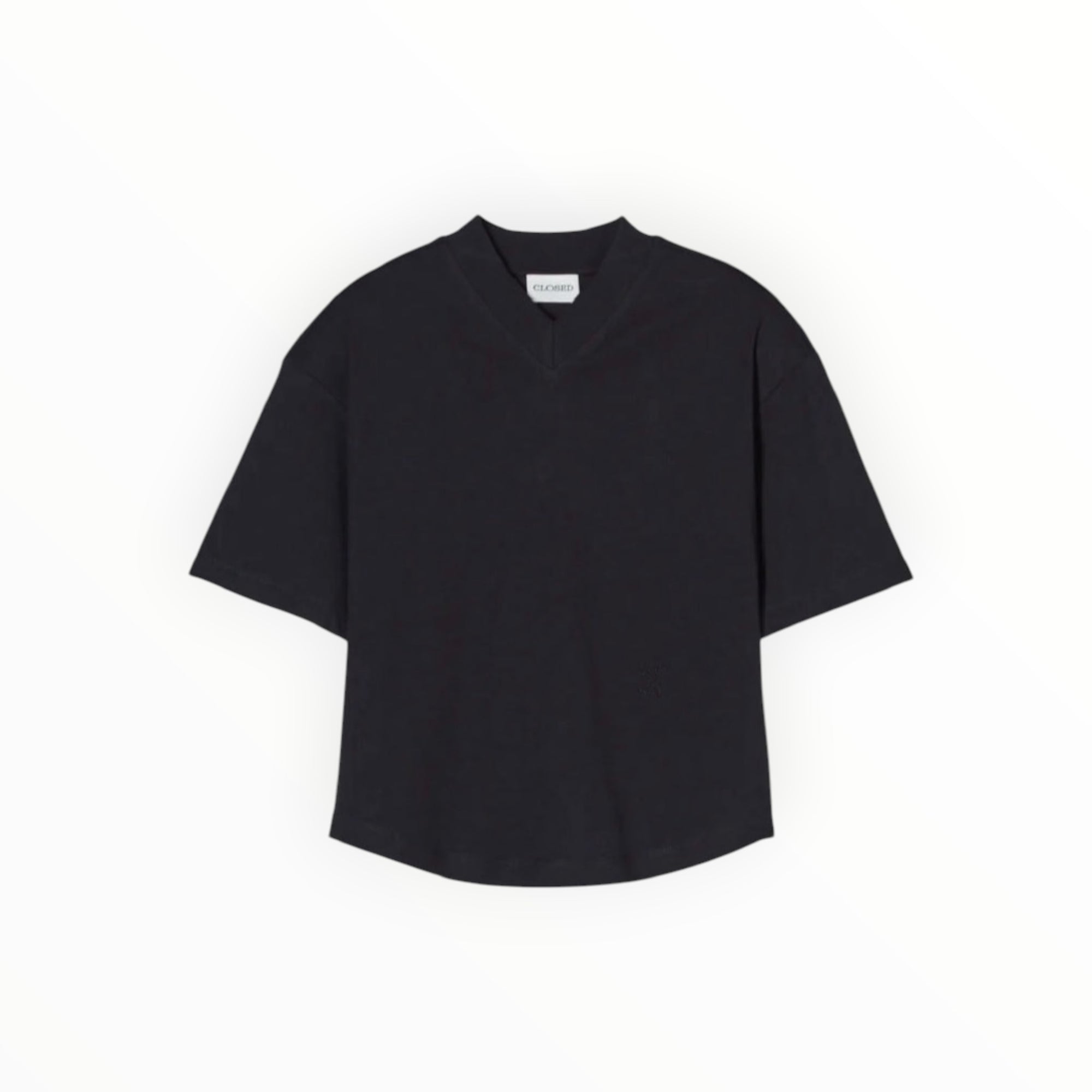 Closed V-Neck T-Shirt - Black