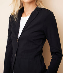 Majestic Filatures Soft Touch Two Button Blazer - Noir
