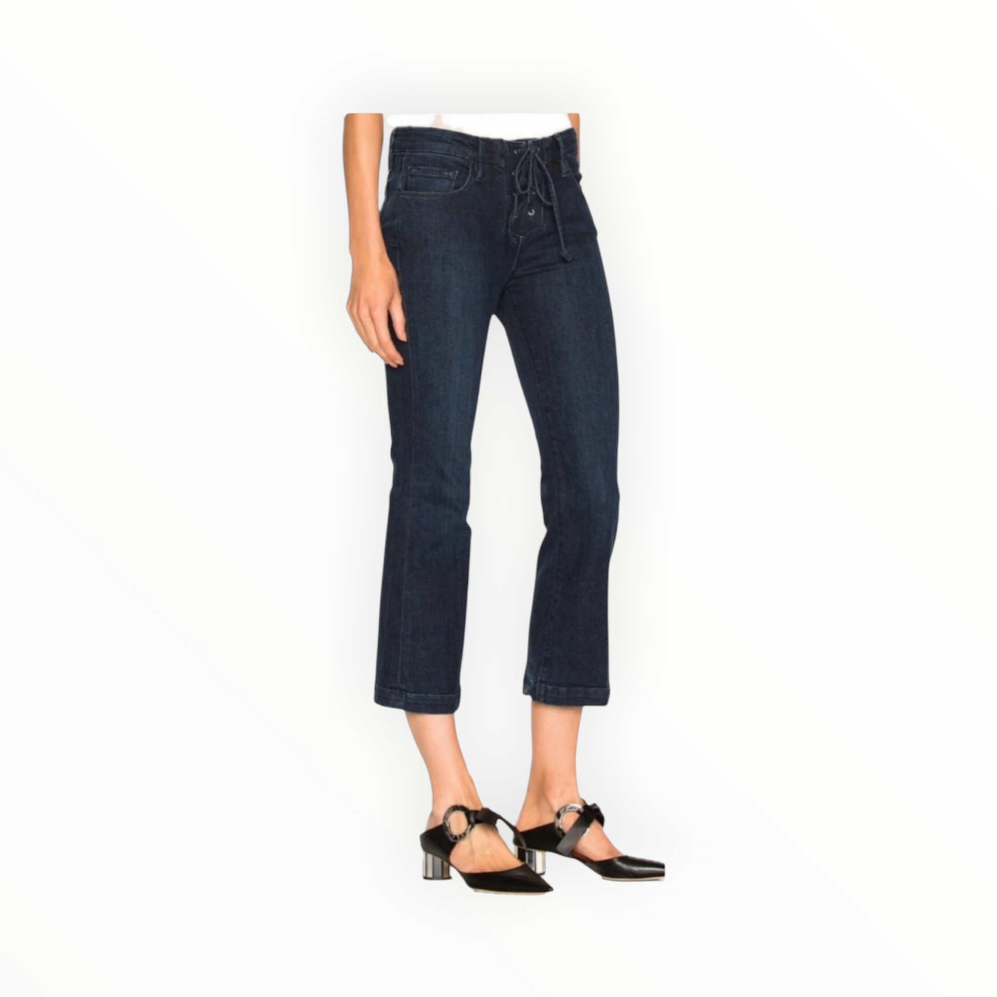Frame Le Crop Mini Boot Lace Up - Hayworth
