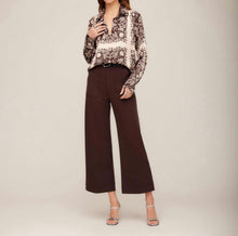 Fifteen Twenty Tess Half Placket Shirt - Earthy Block Print