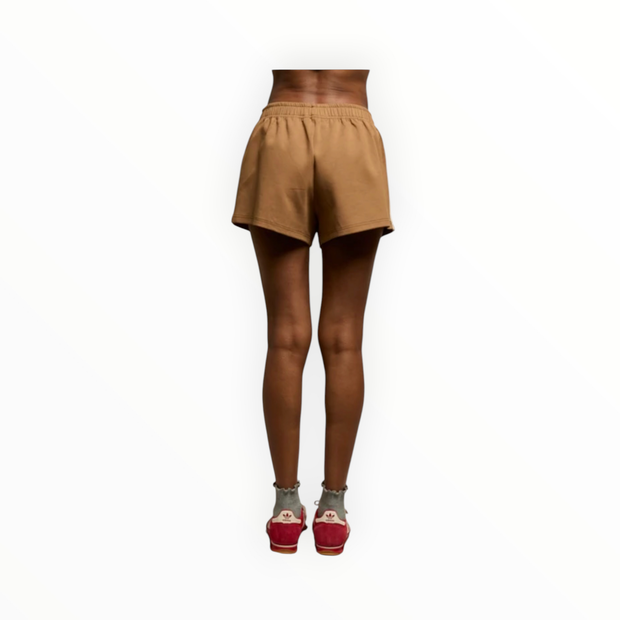 perfectwhitetee Mikayla Pureform Sport Short W/Side Stripe - Mocha