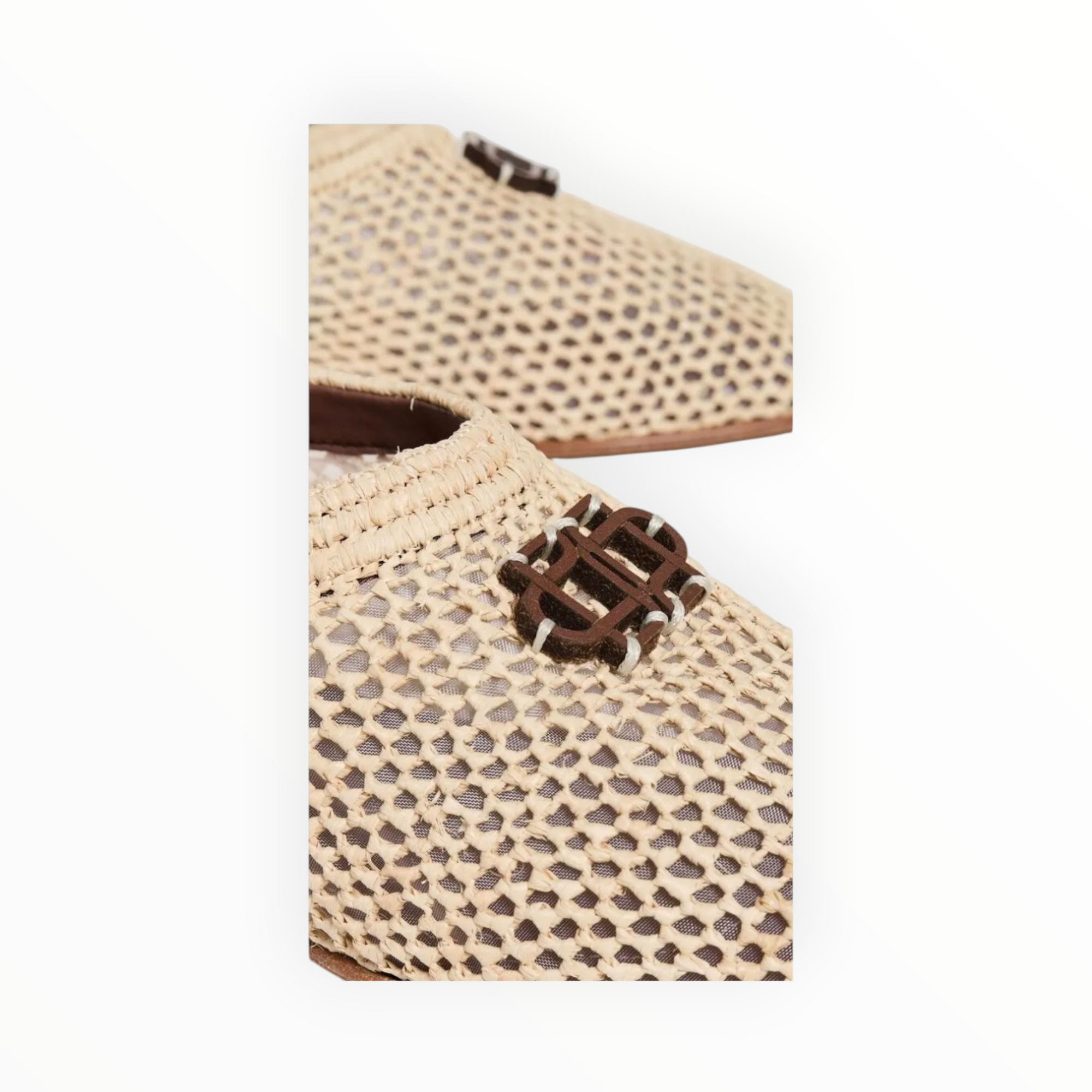 SIMKHAI Eden Raffia Ballet Flats - Natural