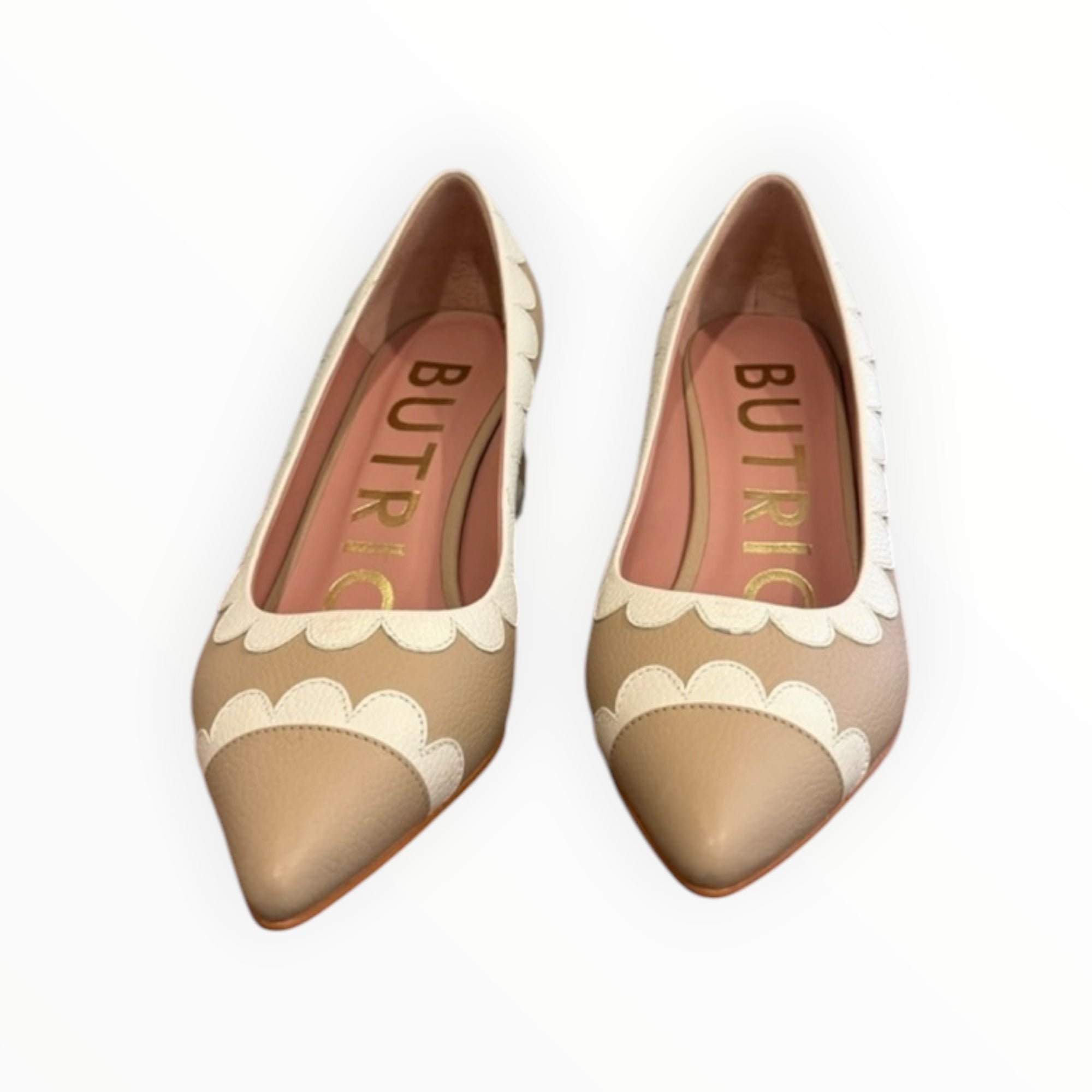 BUTRICH Melanie Midi Pump - Sand/Off-White