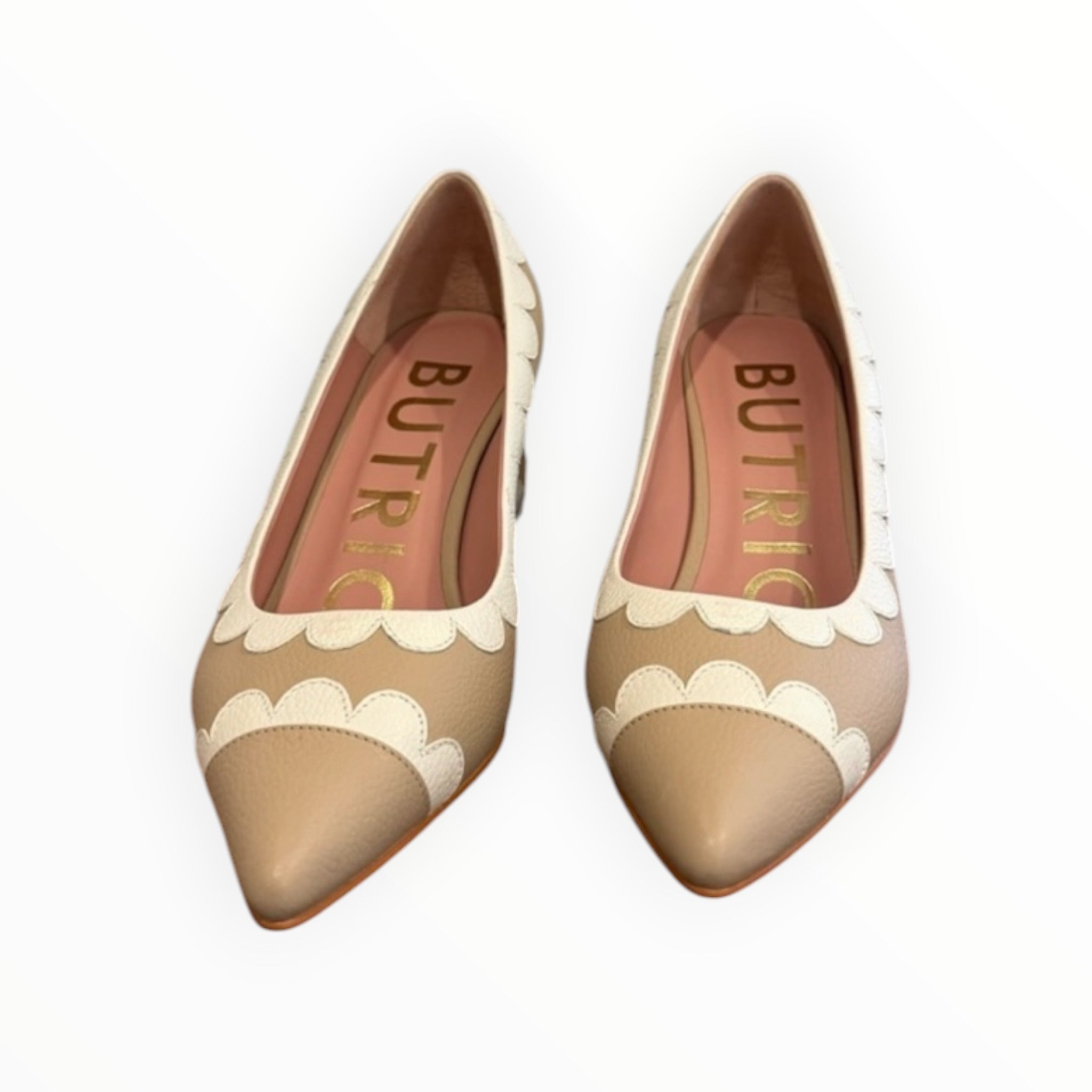 BUTRICH Melanie Midi Pump - Sand/Off-White