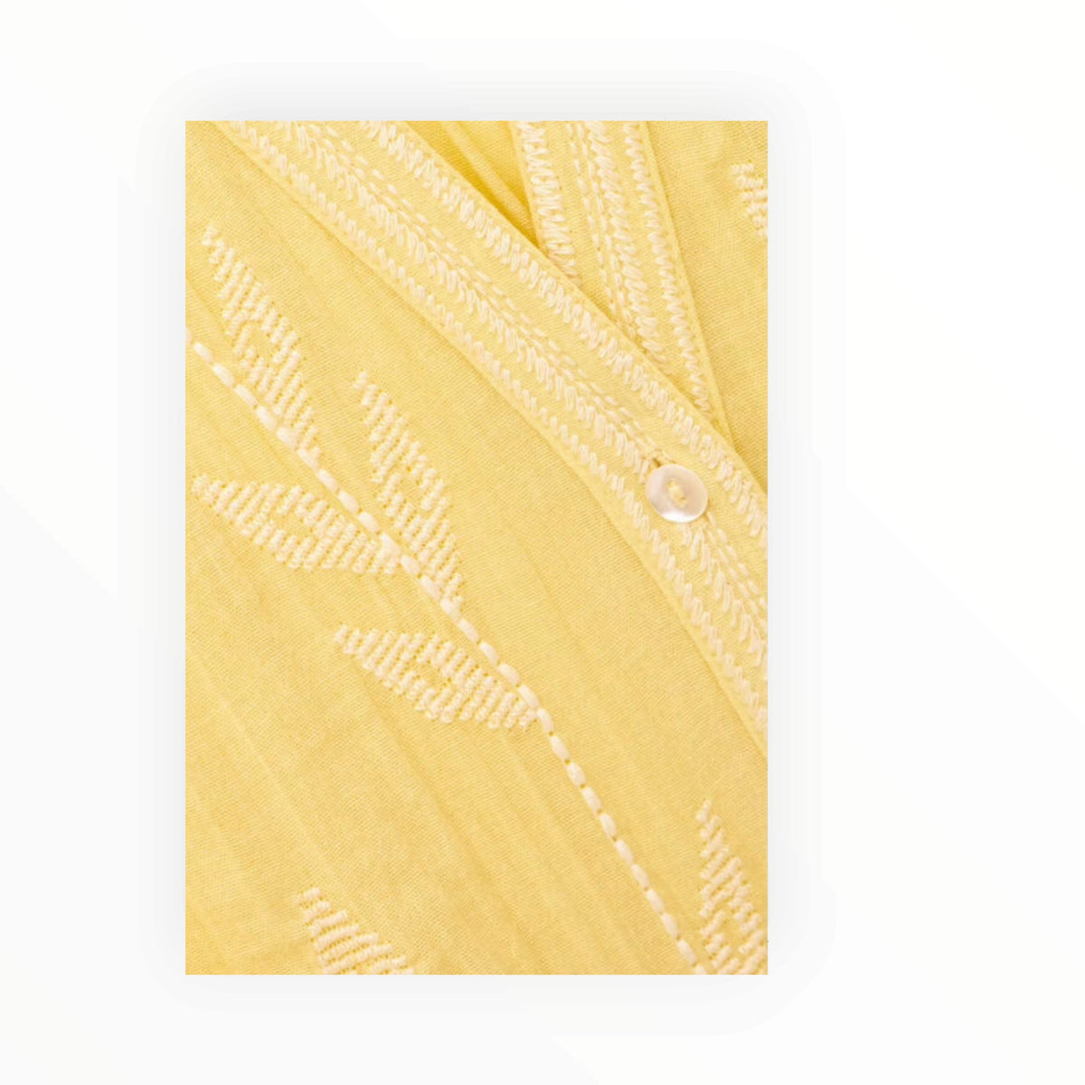 ba&sh Fedora Embroidered Shirt - Yellow