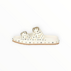 Saint G Emily Studded Double Buckle Sandal - White