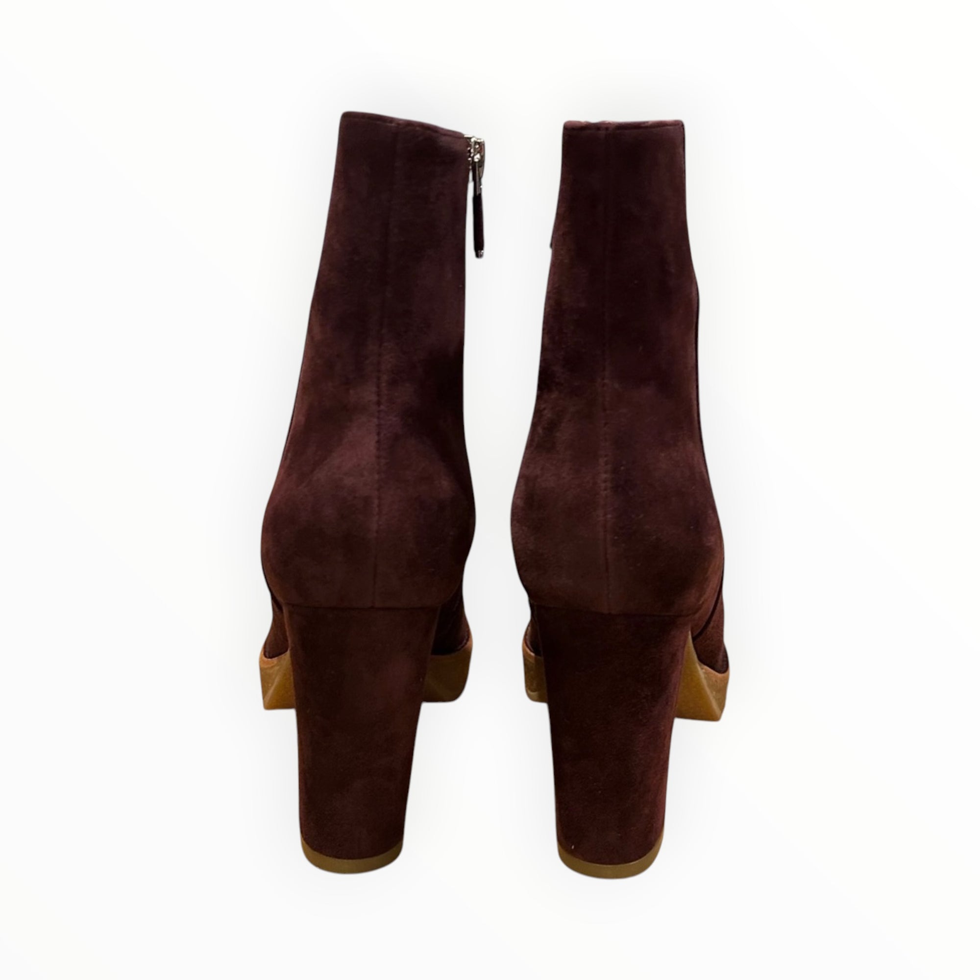 Lola Cruz Platform Ankle Boot - Burgundy
