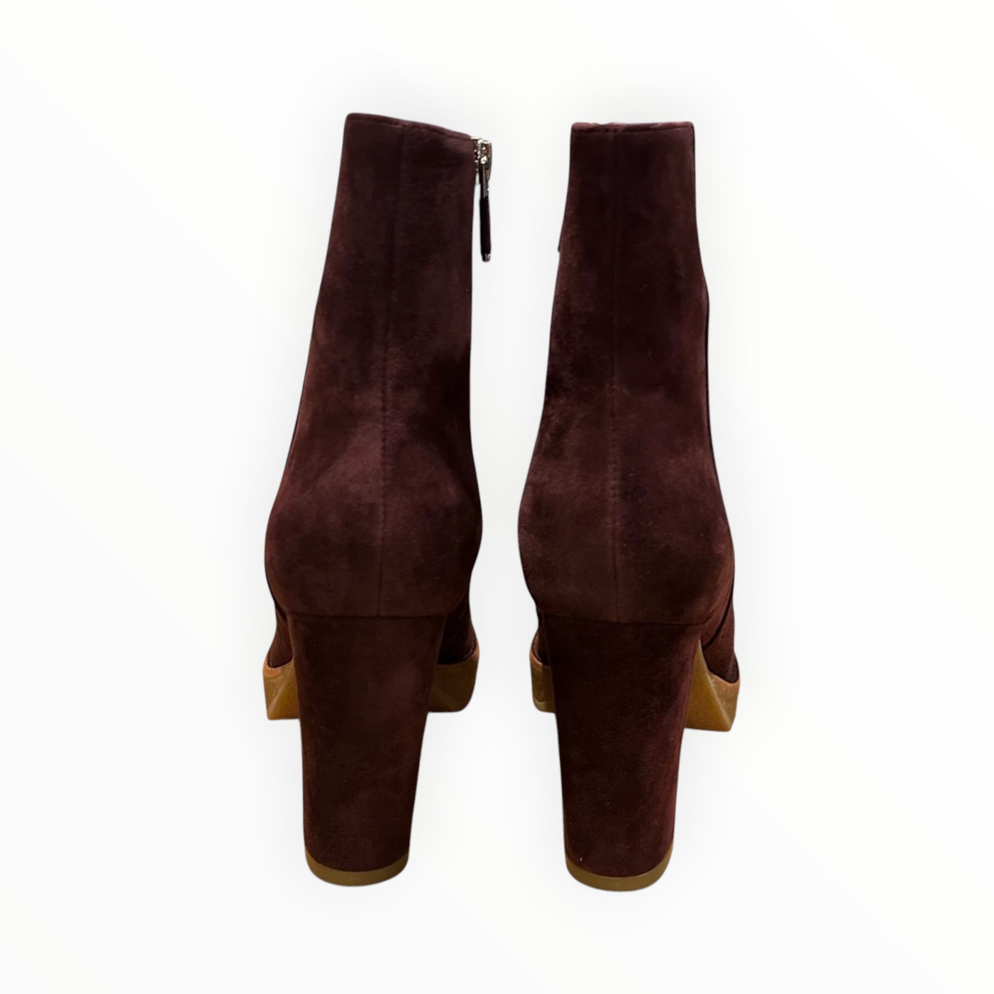 Lola Cruz Platform Ankle Boot - Burgundy