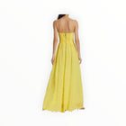 alice + olivia Juniper Tie Strap Dress - Lemon
