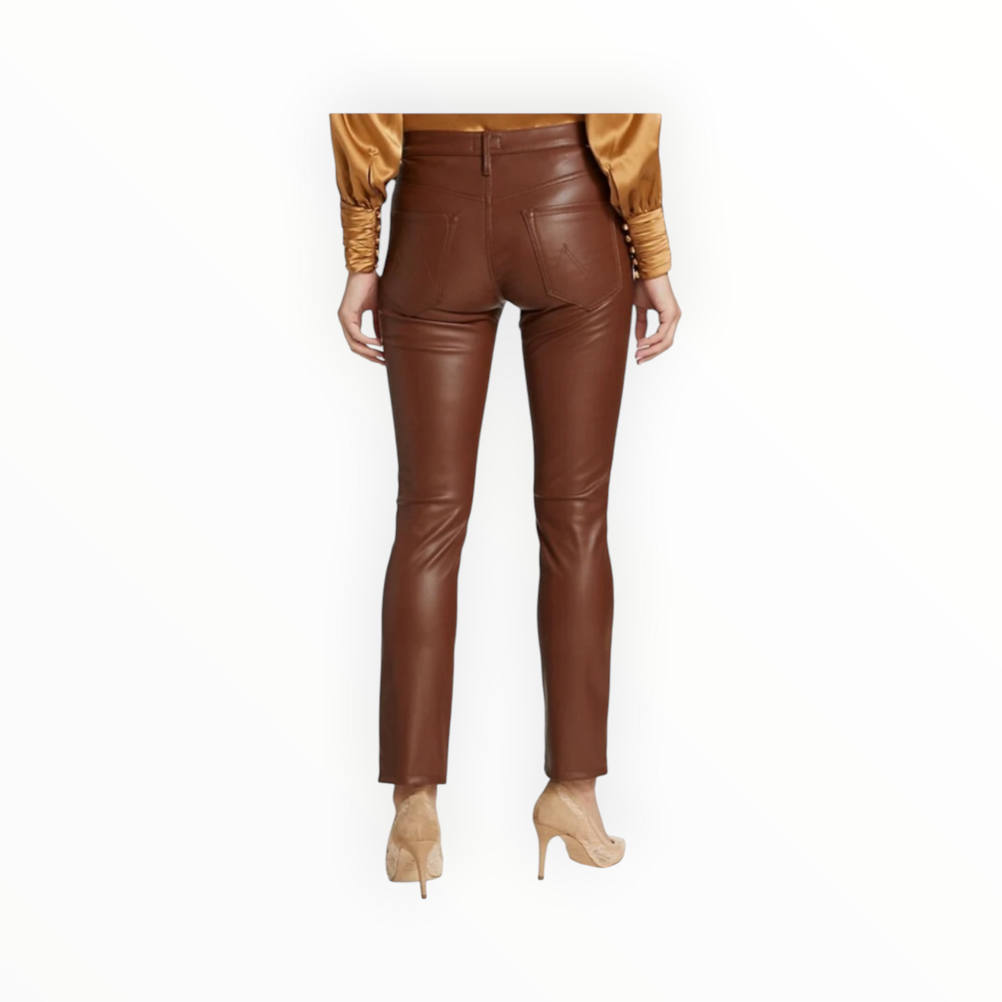 MOTHER The Mid Rise Dazzler Ankle - Friar Brown