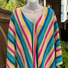 La DoubleJ Costiera Striped Cotton Blend Mini Kaftan