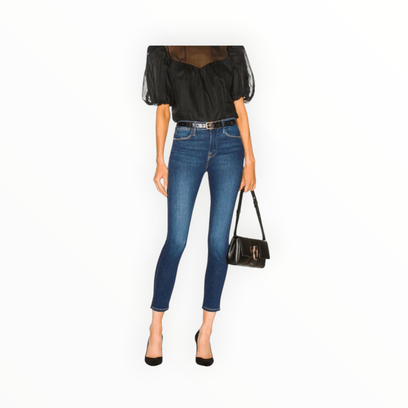 Frame Denim Le High Skinny Crop - Terre