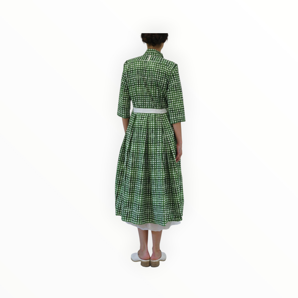 H+ Hannoh Wessel Delmira Dress - Green Check
