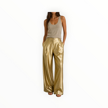 Rabens Saloner Thalia Woven Pant - Gold
