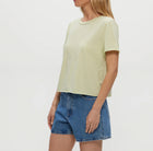 Michael Stars Jackie Crewneck Tee - Celery