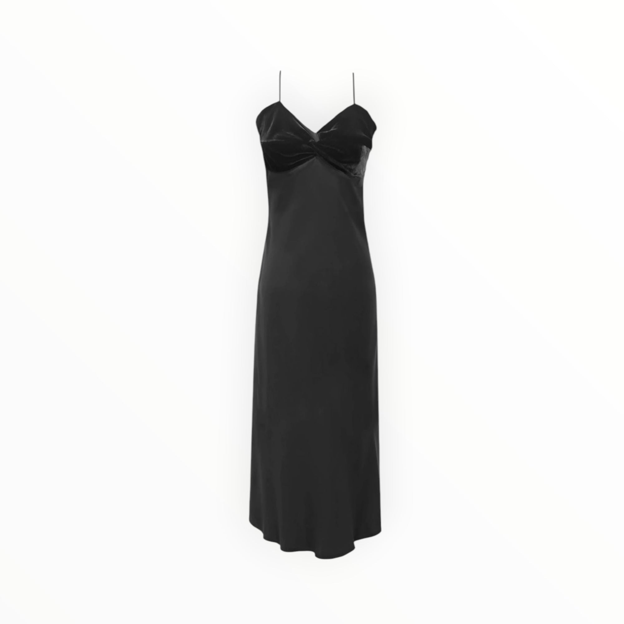 Gold Hawk Goldie Long Bias Dress - Black