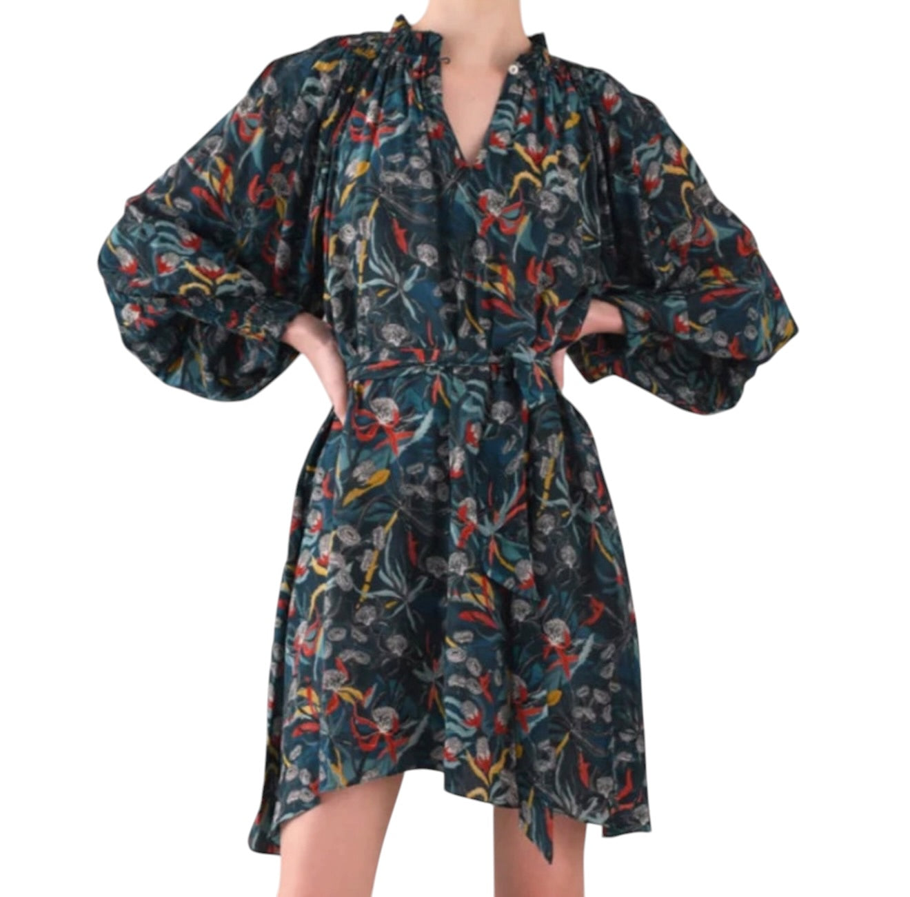 Chufy Bianca Mini Dress - Lanin Blue