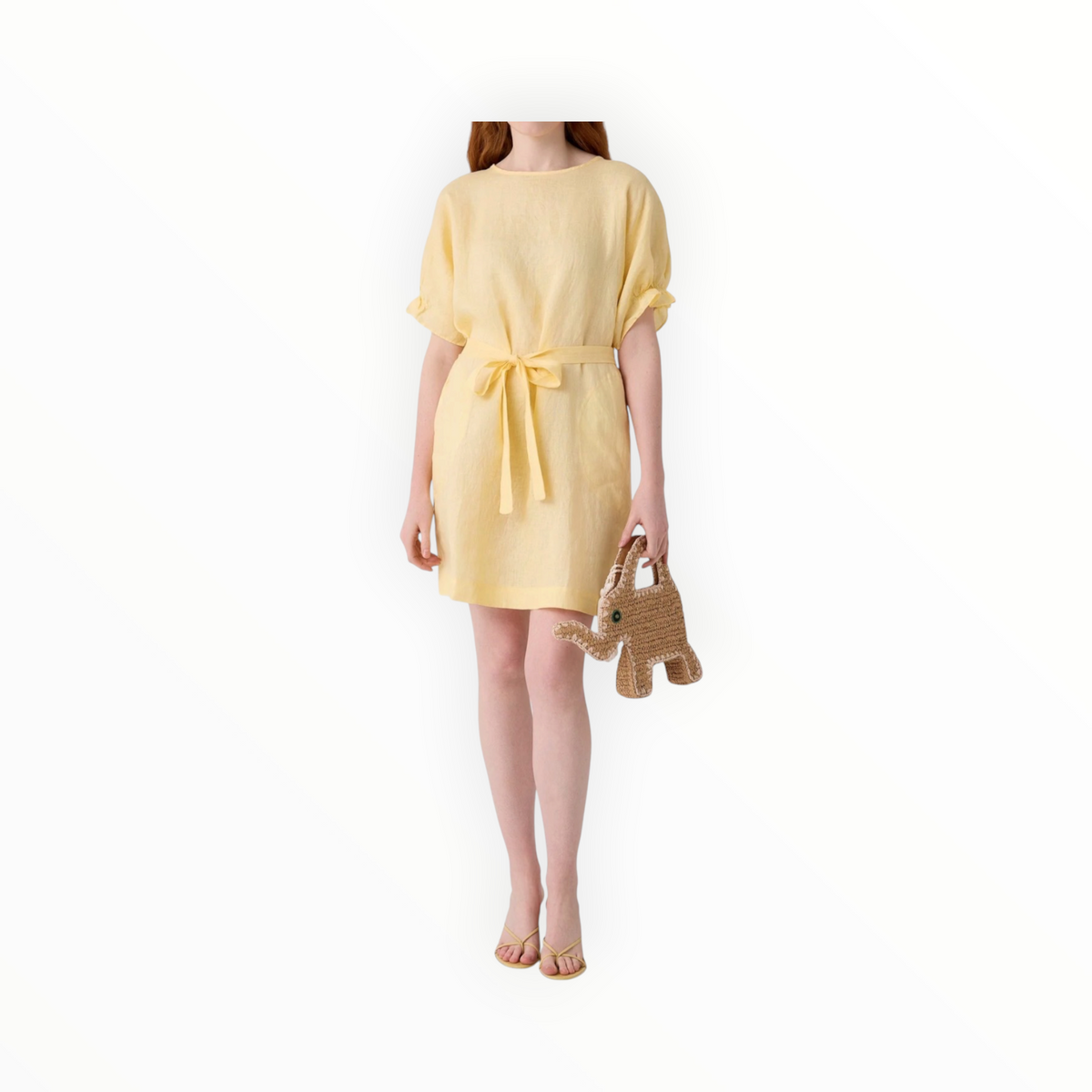 Velvet by Graham & Spencer Vivian Linen Dress - Lemon Drop