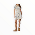 Sail To Sable Cream Batik Short Sleeve Dress