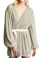 Retrofête Gabrielle Sequined Dress - Champagne