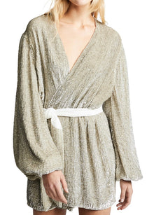 Retrofête Gabrielle Sequined Dress - Champagne