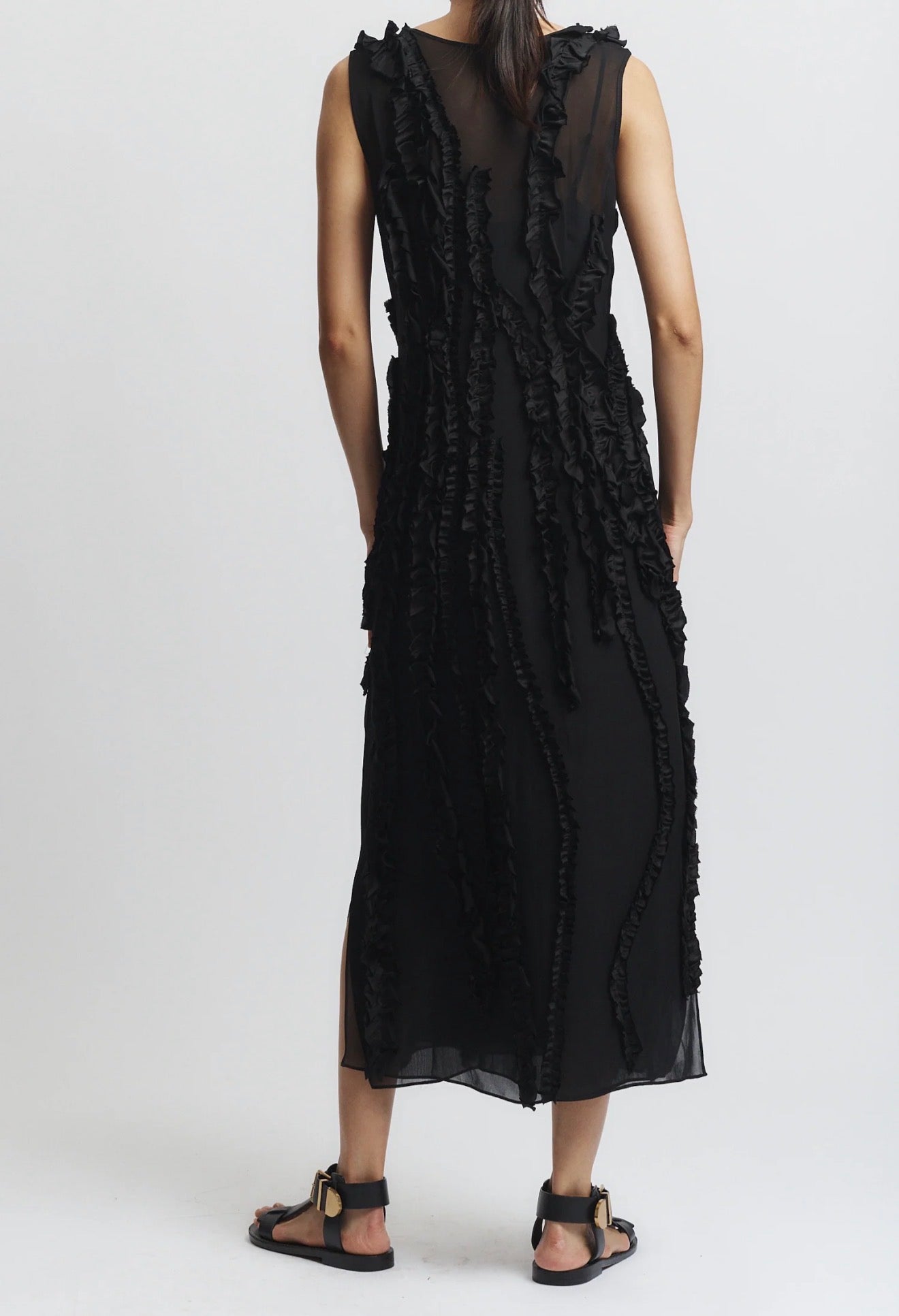 saint art Renata Shift Dress - Black