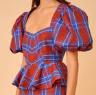 Hunter Bell Kaia Top - Stretch Plaid