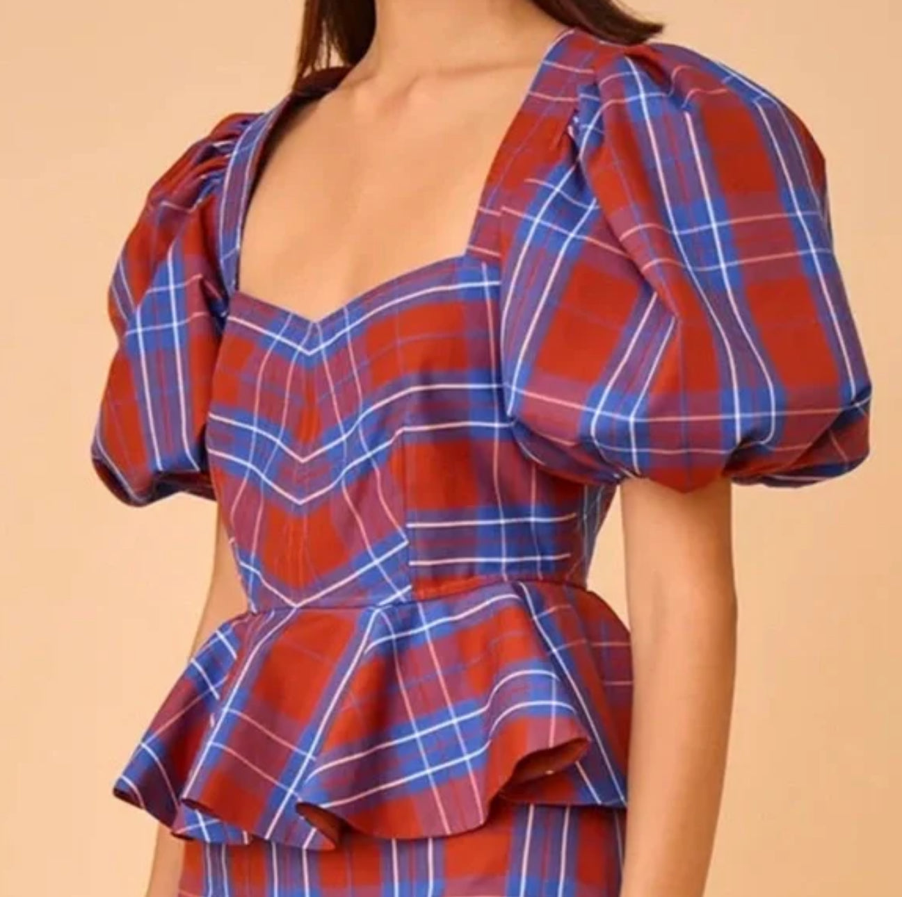 Hunter Bell Kaia Top - Stretch Plaid
