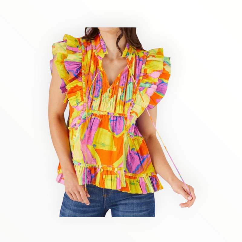 Alivia The Tina Top - Colorblock Multi
