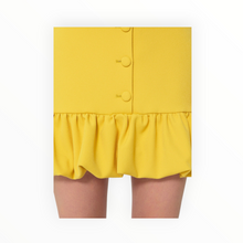 Tara Jarmon Josie in a Frothy Crepe Skirt - Yellow