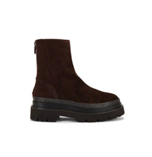 Lola Cruz Pruga Ankle Boot - Dark Brown