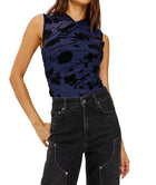 Rails Lauris Top - Navy Tossed Roses