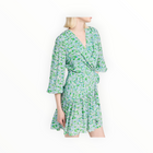 Shoshanna Nicola Floral Print Ruffle Dress - Spring Green Multi