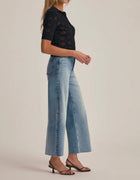 Favorite Daughter Mischa Super High Rise Wide Leg Crop - Santa Barbara
