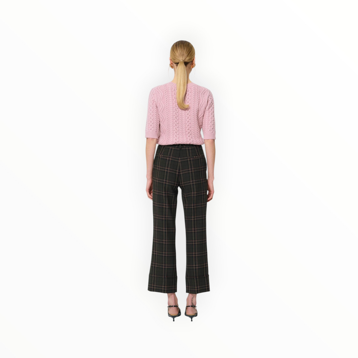 Tara Jamon Pierre Pants - Green Checkered