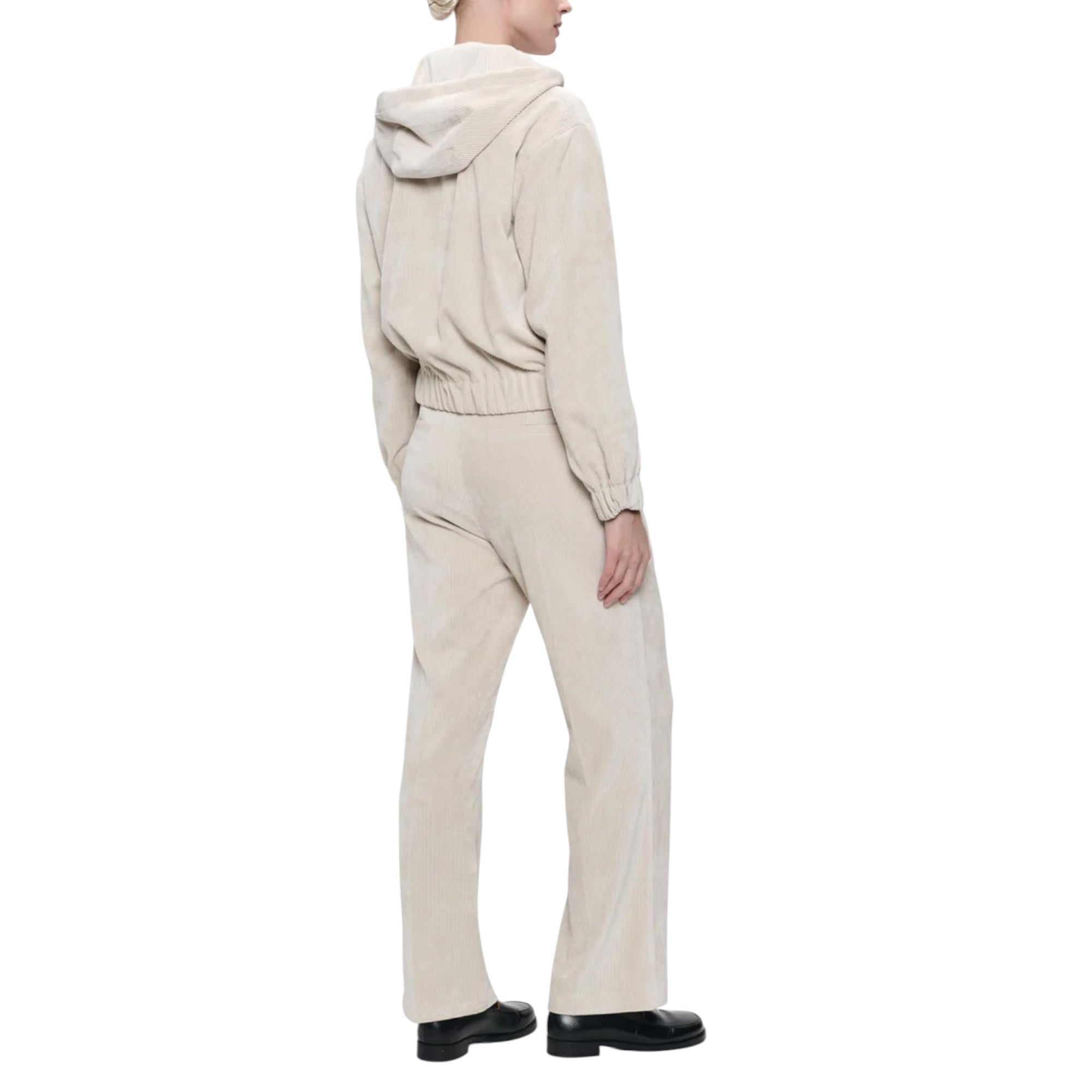 Jane Lushka Ernus Velvet Poly Pants - Off White