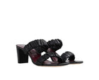 STAUD Frankie Ruched Sandal - Black
