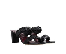 STAUD Frankie Ruched Sandal - Black