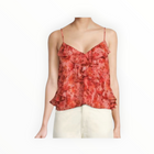 Cami NYC Eberly Floral Ruffle Silk Top